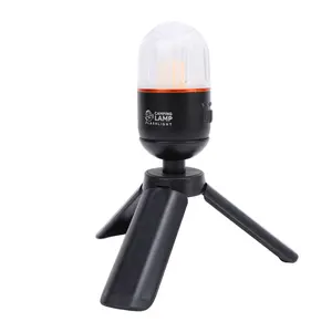 Camping Lamp with Tripod Multifunctional Flashlight White Light Mode Bright Portable Magnetic Tent Lamp for Outdoor