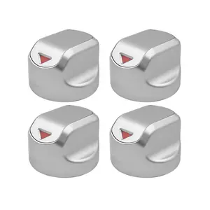 Gas Stove Knob Replacement Part, 2/4 Counts Stainless Steel Heat Resistant Oven Knob, Universal Oven Control Knob, Kitchen Appliance Parts