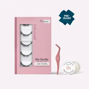 The STICKtionary Edition Starter Set Pre-Glued Press On Eyelash Extensions with 48+ Hour Wear - With Lash Applicator