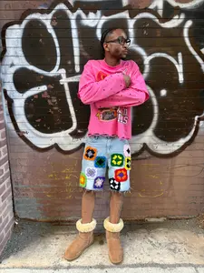 GRANNY SQUARE JORTS