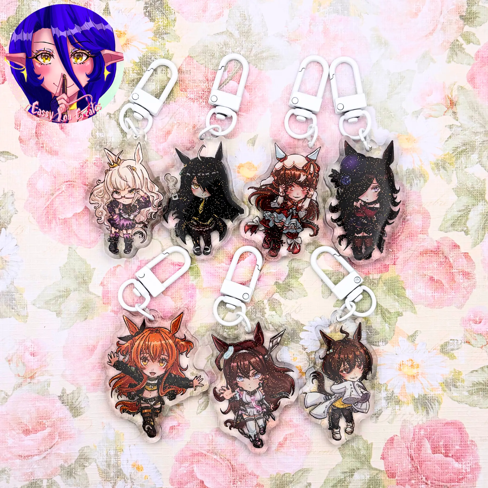 Horse Girls (Uma) Vol. 2 Glitter Epoxy Keychains