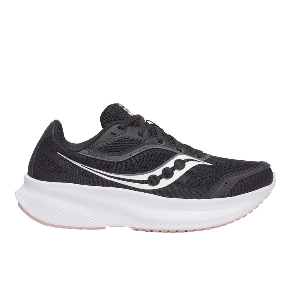 Saucony Womens Cohesion 18 Running Sneakers Shoes - Black Saucony Womens Cohesion 18 Running Sneakers Shoes - Black