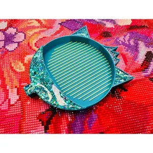 Cosmic Cat Tray- Glitter & Rhinestone