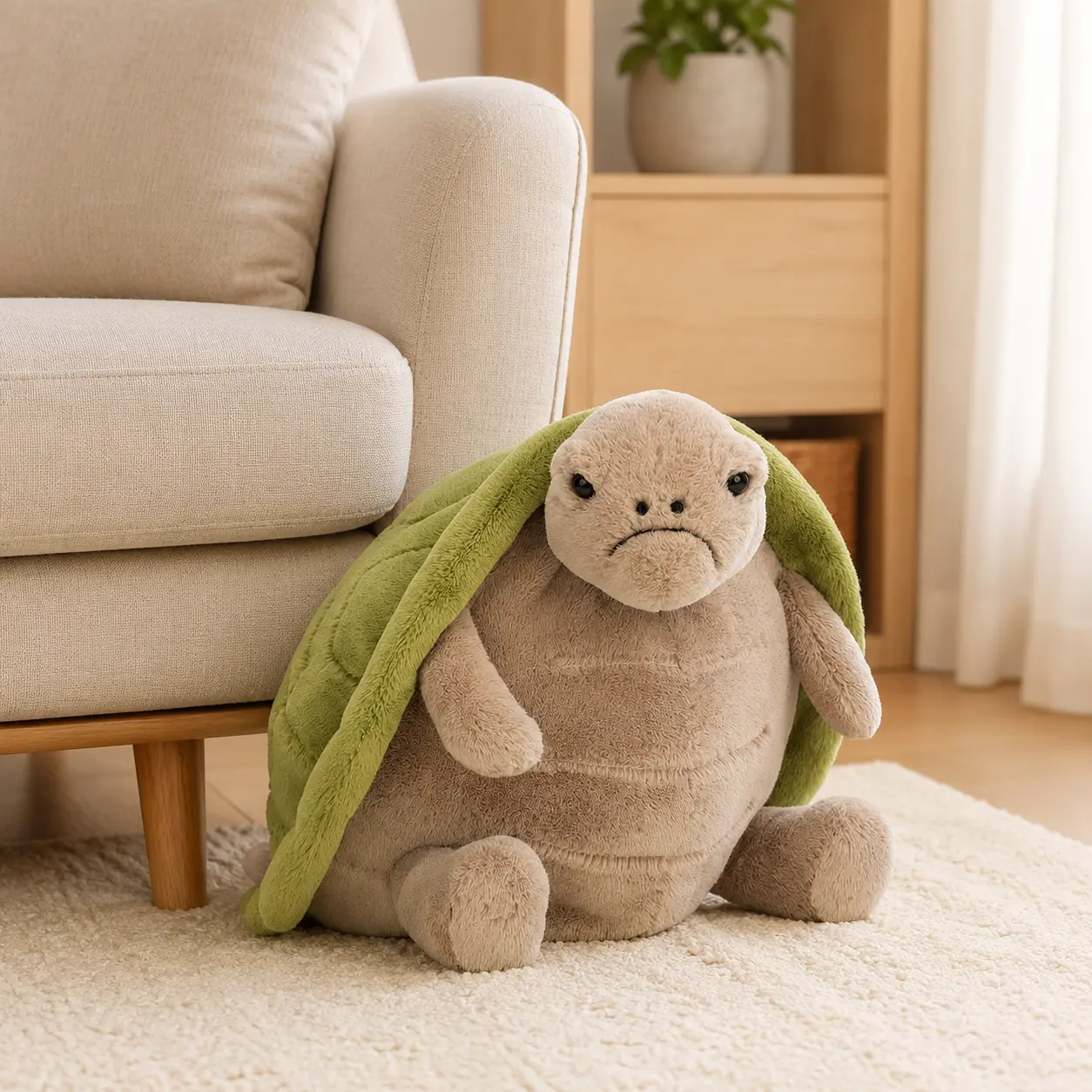 Jellycat Timmy Turtle Plush – Adorably Grumpy Soft Turtle Stuffed Animal
