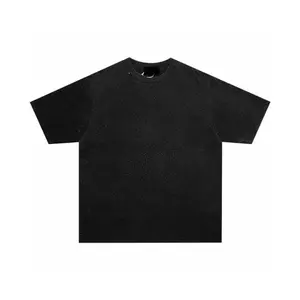 Super Shiny Full Rhinestone Y2K Style Hip Hop Oversized T-Shirt - Vintage Washed Heavyweight Cotton Short Sleeve Tee, Unisex Casual Loose Top