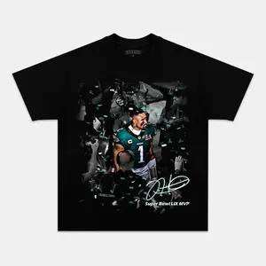 Comfort Colors Jalen Hurts MVP 2.12 3.0 Graphic T-Shirt, Philadelphia Football Retro Sports Streetwear Tee Vintage NFL Quarterback Aesthetic Style, Unisex Fan Outfit for Men Women, Soft Washed Cotton Shirt Game Day Wear