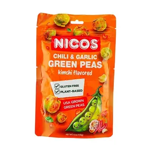 NICOS Vietnamese Green Peas with Garlic Spicy Cabbage Flavor 170g | Gluten-Free & Plant-Based Snack