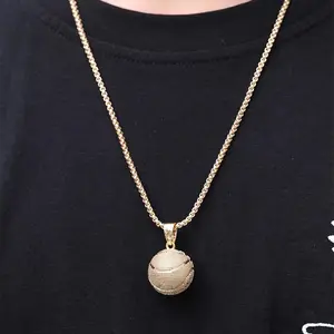 New  Fashionable Personality Basketball Necklace Hip Hop Street Style Pendant Unisex Necklace # ball chains # necklace# thanos necklace# chains for men# necklacestack