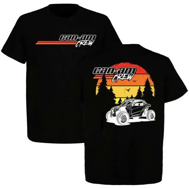 Can-Am Crew T-Shirt, Hoodie Vintage Sunset Off-Road Graphic Tee, UTV Rider Shirt, Can-Am Maverick Style, Unisex Cotton Biker Tee Gift for Off road Lovers, Car Lover Shirt Made in USA