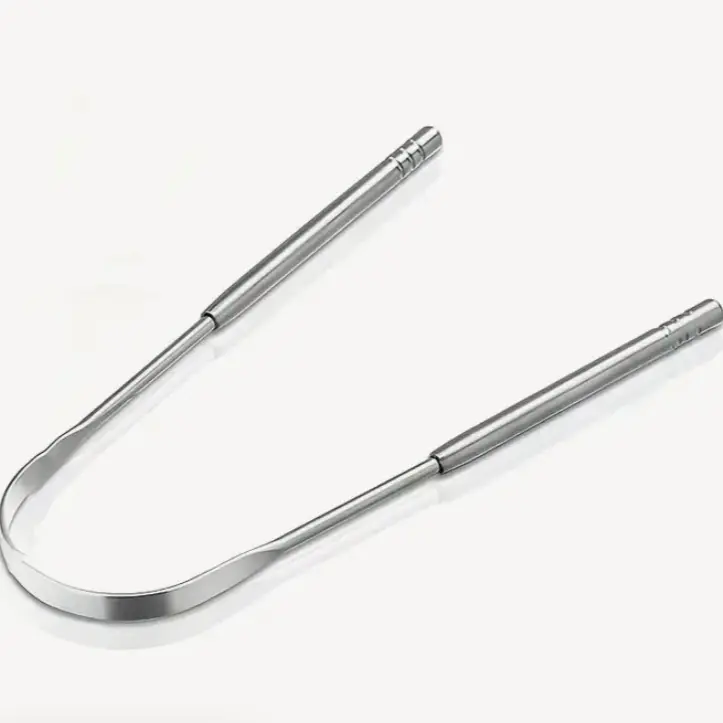 Stainless Steel U-shaped Tongue Scraper, Tongue Coating Cleaning Scraper, Fights Bad Breath, Remove Stains From Tongue Coating, Portable Packaging, Suitable For Both Men And Women