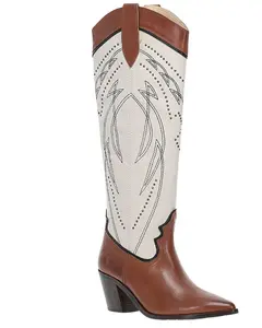 Frye Women's Sara Studded Tall Western Boot Sniptoe - Fr41286-Cniv