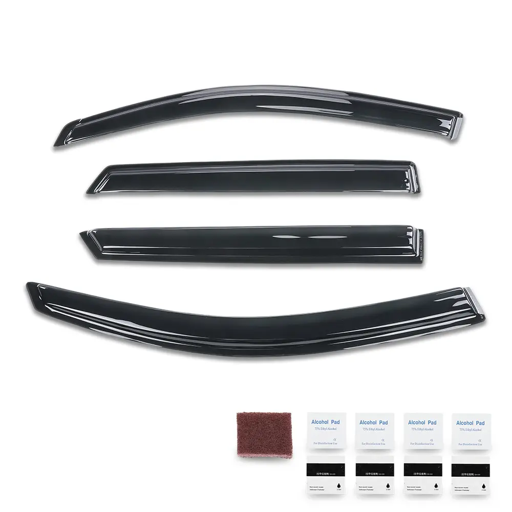 Window Vent Visors Rain Guards Fit for 16-21 Hyundai Tucson SUV, Dark Smoke Sun Shade Deflector Premium Streamlined Exterior Accessories