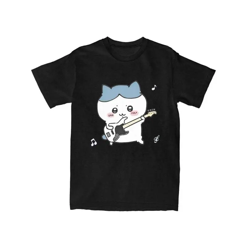 Men's Chiikawa Graphic T-Shirt, Vintage Streetwear Top in a Breathable Cotton Blend with a Flattering Fit for Casual Athletic Wear, Prints, Tshirt, Menswear, Clothes, Breathable Fabric, Chiikawa Print, Flattering Cut, Poly-Cotton, Drape, Shortsleeve, Styl
