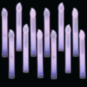 6" Mega Bulk 96 Pc. Candle-Shaped Plastic Snap & Shake Glow Sticks