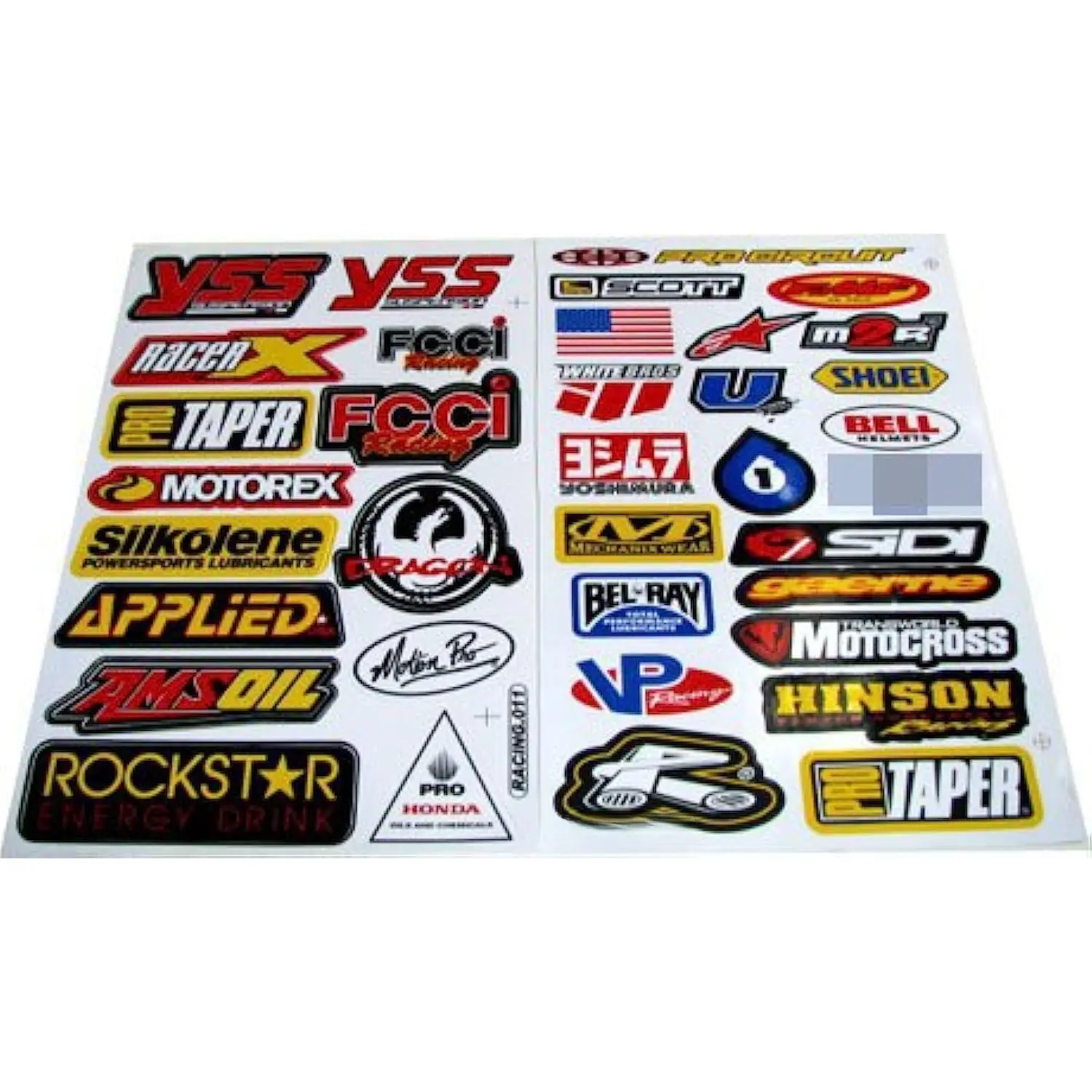 Gear Sticker Mx Motocross Dirt ATV 2 Sheets#R203 by Rockstar Yifanyou Sports Gear Sticker Mx Motocross Dirt ATV 2 Sheets#R203 by Rockstar Yifanyou Sports