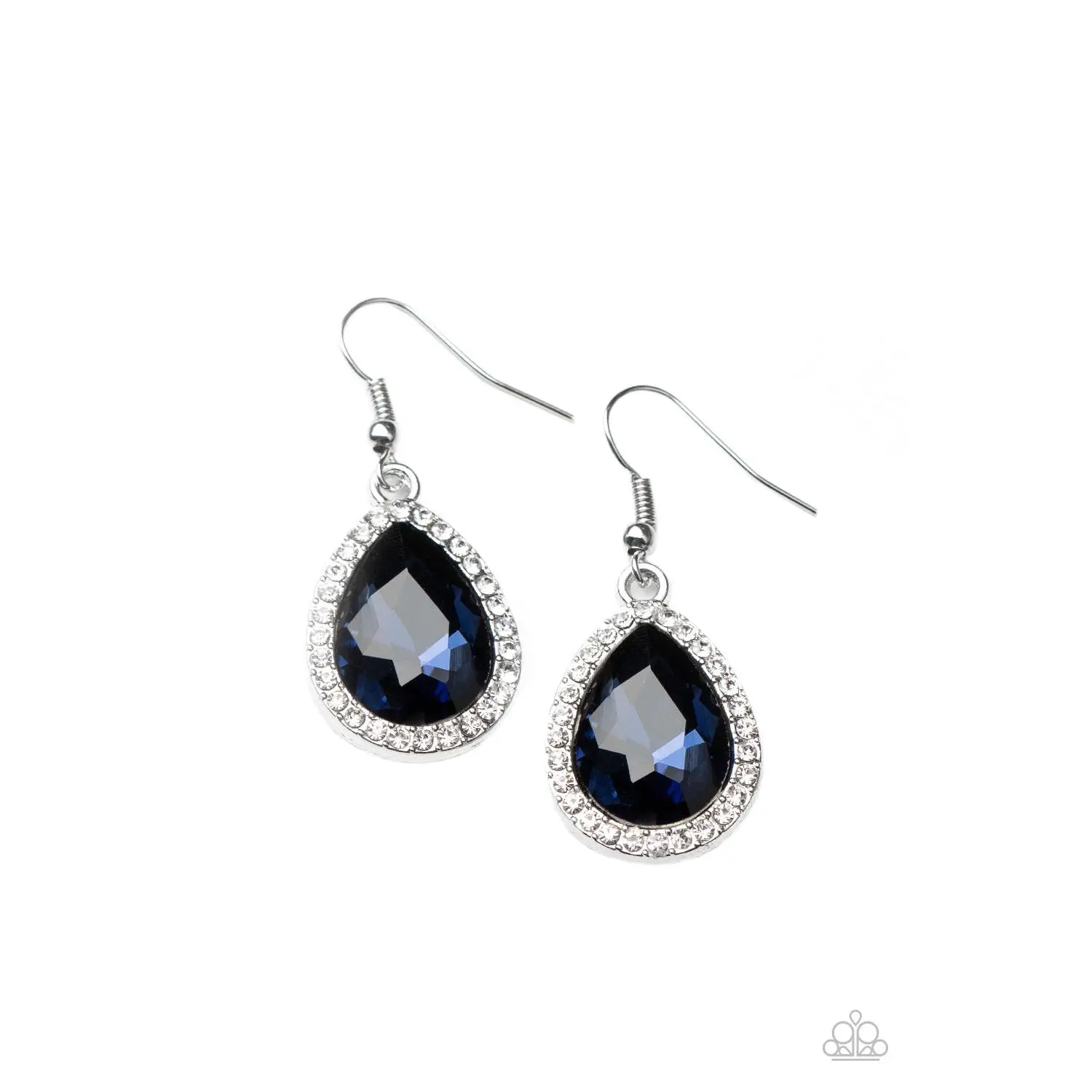 Dripping With Drama - Blue Earrings