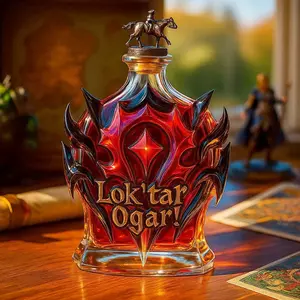 Unique Longhorns Warcraft Whiskey Decanter, Perfect Gamer Gift for Home Bar, Whiskey & Wine Storage, Ideal for Gamers, Home Bar Accessories