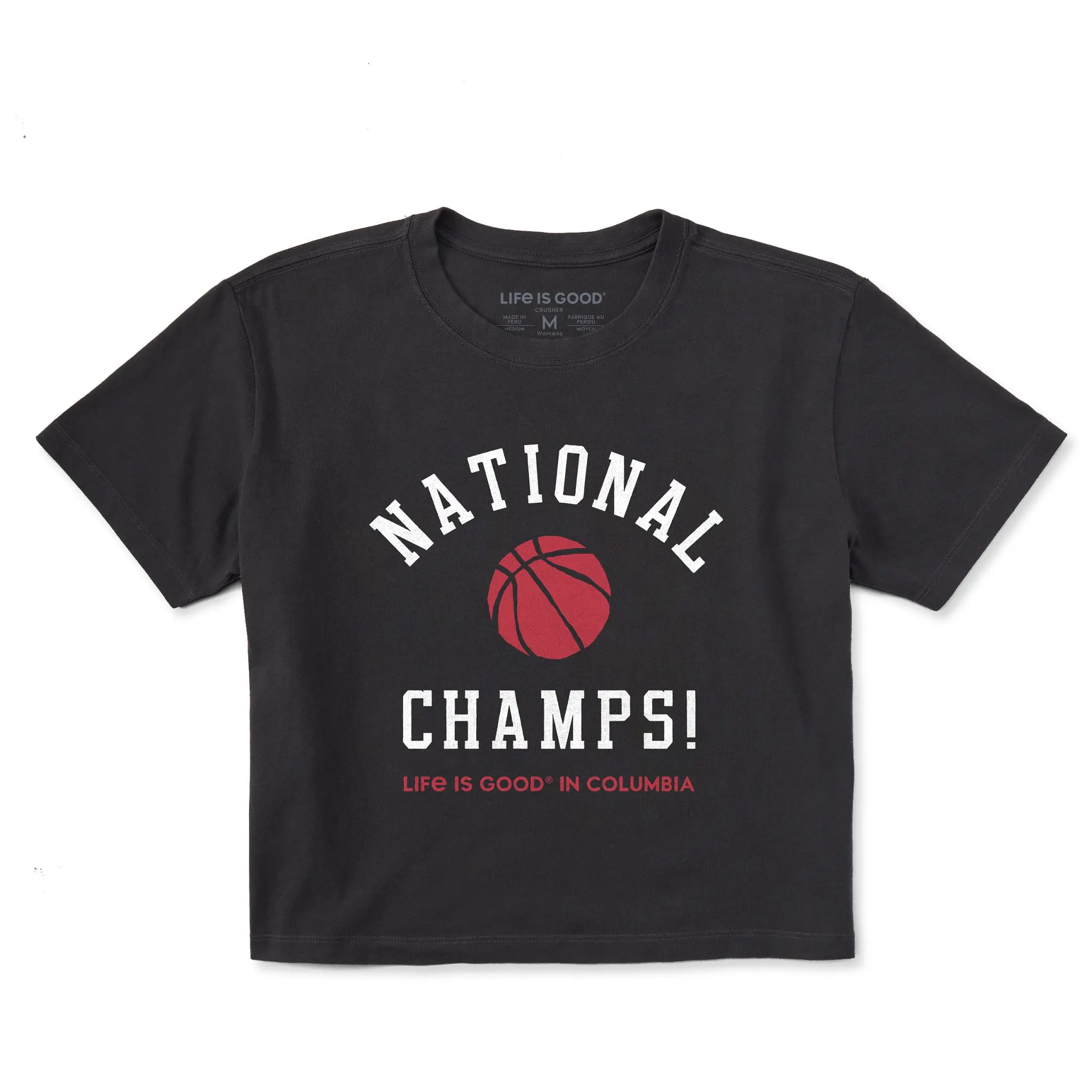 Women's National Champs Columbia Short Sleeve Crusher Boxy Tee Women's National Champs Columbia Short Sleeve Crusher Boxy Tee