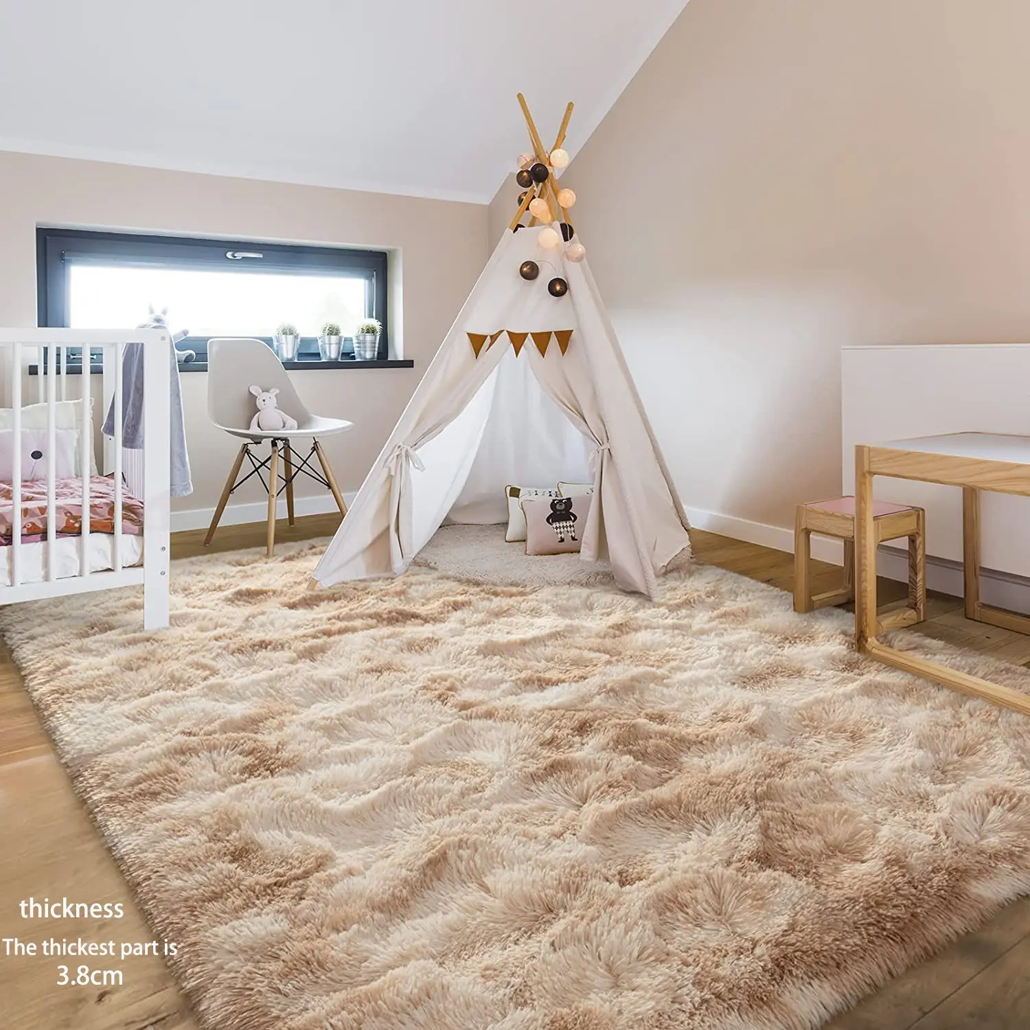 Solid Color Faux Fur Rug, 1 Count Soft Plush Rug, Decorative Carpet for Home, Living Room and Bedroom, Room Decor, Home Decor, Fluffy Area Rug, Fluffy Modern Rug, Indoor Area Rug, Decorative Rugs