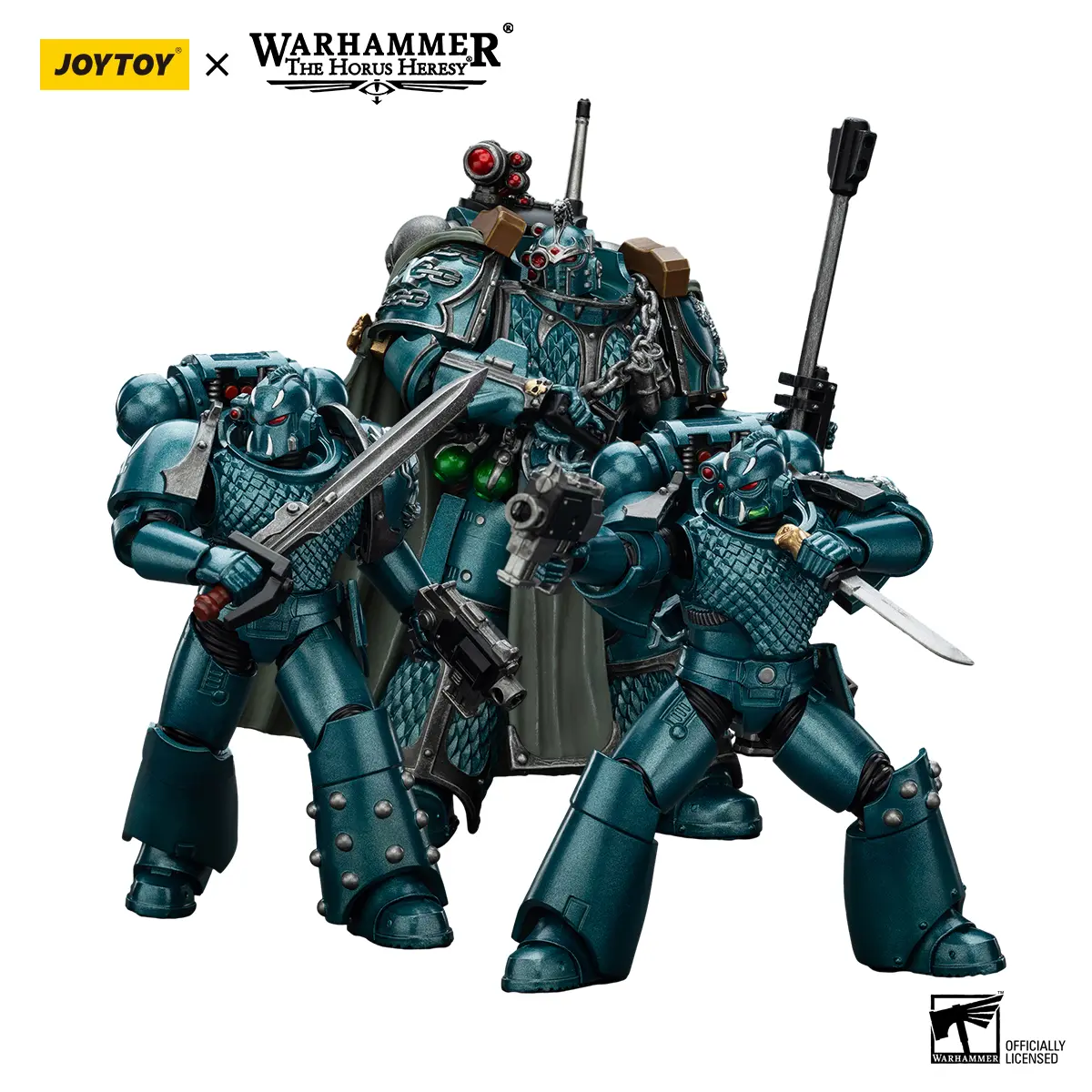 JOYTOY Warhammer "The Horus Heresy" 1/18 Action Figures Alpha Legion Exodus The One who is Many Headhunter Prime