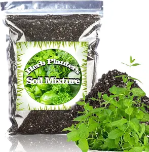 Organic Potting Soil Mix for All Indoor & Outdoor Small Containers Including Herbs, Vegetables, and Flowers