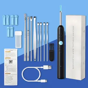 Smart Visual Ear Cleaner Kit – Ear Wax Removal Tool with 1296P HD Camera, 360° Wide Angle Waterproof Endoscope, Portable Type-C Rechargeable Earpick, Wireless Ear Clean Cam Kit for iPhone Android, Holiday Gifts for Men Women TikTokShop phone wide-angle