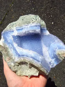 Rare Blue Lace Agate Crystal Cluster, Natural Rough Blue Lace Agate Block, Artistic Creative Gift, Unique Jewelry Accessory, Vibrant