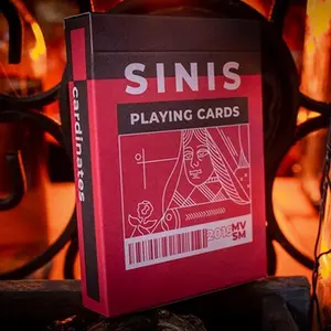 Sinis (Raspberry) Playing Cards by Marc Ventosa