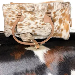 ALL COWHIDE LEATHER DUFFLE BAG