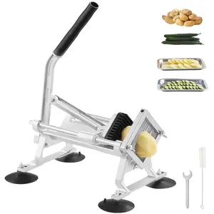 Commercial Vegetable Slicer For Kitchen, 1/4 Inch Fruit Slicer, Stainless Steel And Aluminum Alloy Cutter, Manual Slicer With Non-Slip Feet, Adjustable Thickness, Easy To Clean, Suitable For Radishes, Onions, Potatoes, Lemons