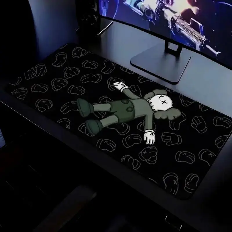Hypebeast Cartoon Figure Extra Large Desk Mat Keyboard Mouse Pad E-Sports Desk Mat Desk Decor for Gamers Boys' Rooms Gift XXL mousepad