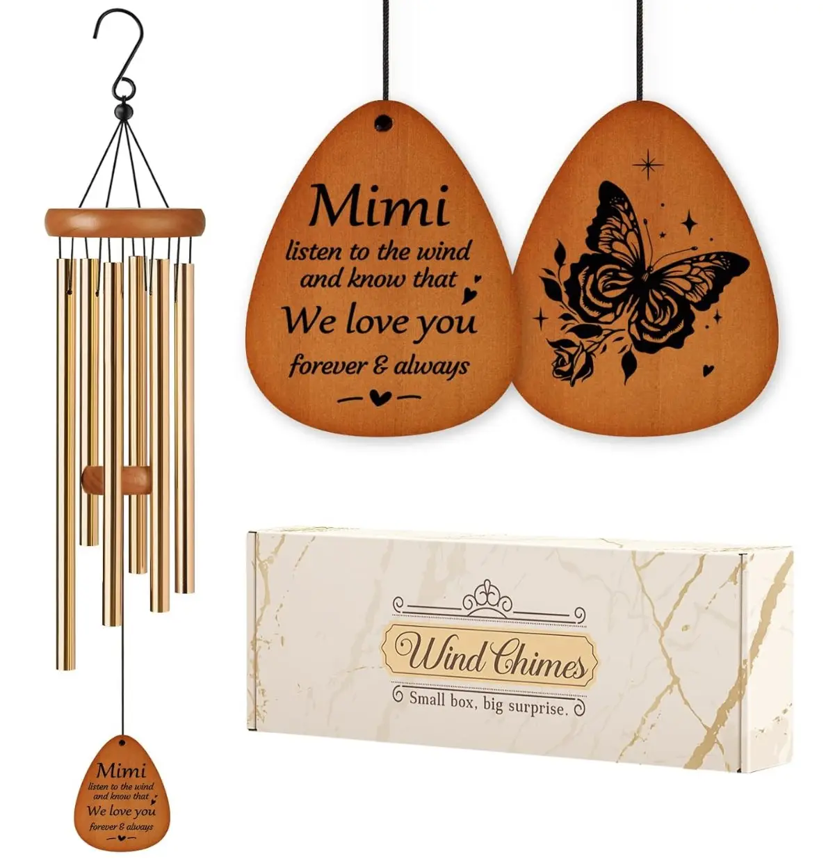 Mimi Gifts, Birthday Gifts for Mimi, Mimi Wind Chimes from Grandkids, Best Mimis Gift Ideas, Mothers Day, for Mimi, Grandma, Granny