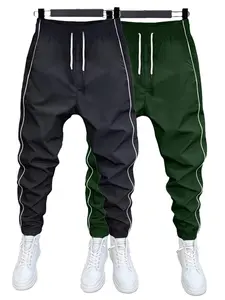 Men's Fashion Casual Drawstring Jogger Pants, Side Stripe Design, Waist Adjustable, Sporty & Comfortable, Perfect for Gym & Daily Wear, Sports Pants