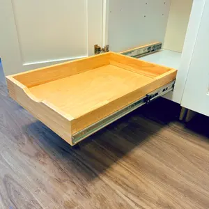 Pull Out Drawer Solid Wood Roll Out Shelves Slide Out Pantry Shelves Soft Close Rails Wood Pull Out Tray Organizer Racks Steel Kitchen Cabinet Installation