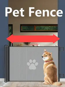 Retractable Pet Gate/Fence, Suitable For Cats And Dogs, Effectively Prevents Kittens And Puppies From Entering Rooms, Corrects Pet Behavioral Issues, Best For Cat And Dog Owners