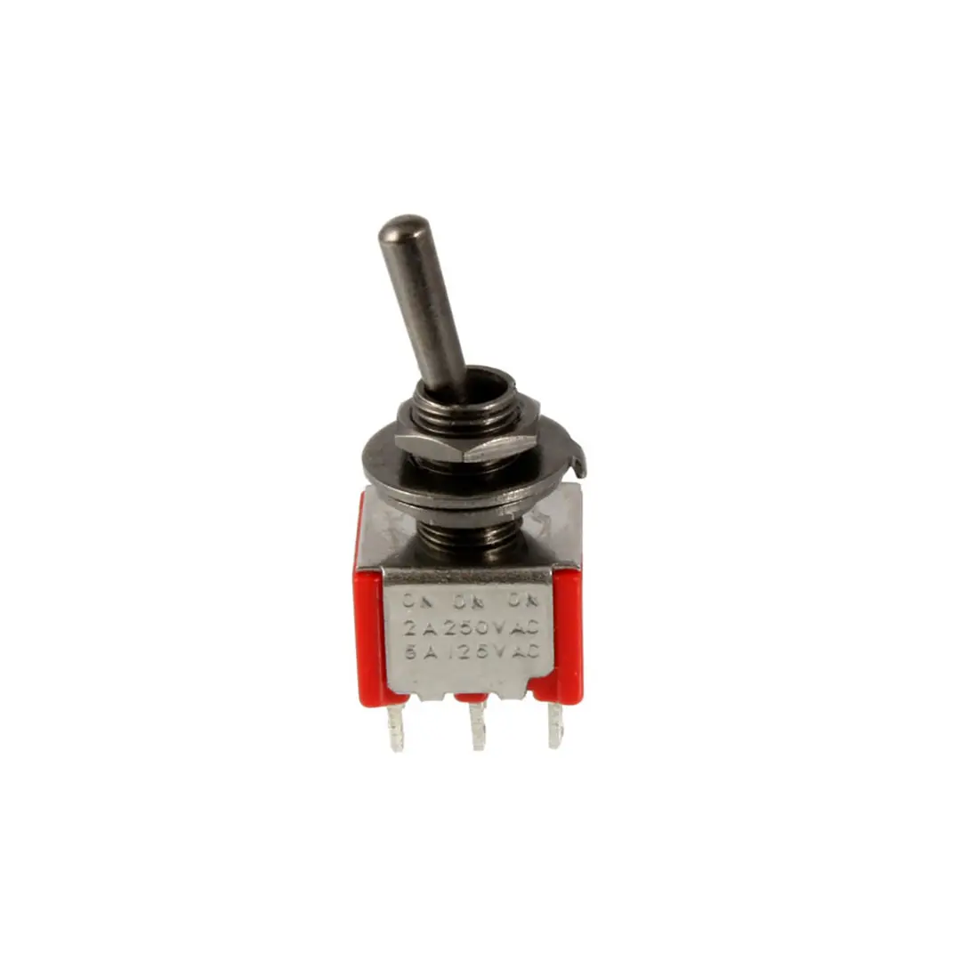 Allparts Round Bat Mini Switch, On-On-On Configuration, with Mounting Hardware for Electrical Equipment & Home Improvement