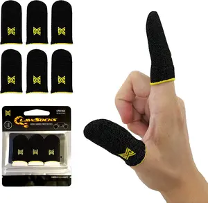 6 Pack Mobile Gaming Corps ClawSocks Phone Gaming Finger Sleeves - Black