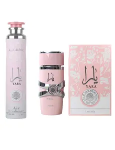 Yara Pink Perfume and Air Freshener Bundle Pack Aroma Floral fragrance mist