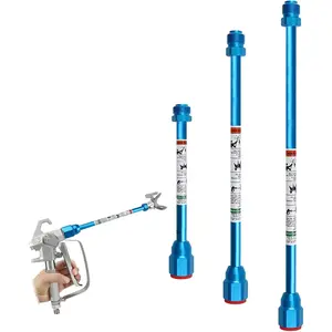 3 Pack Airless Paint Sprayer Spray Gun Tip Extension Pole Rod Spray Painting Wand 8inch 11.8inch 20inch