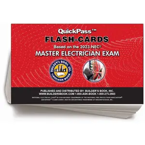 Master Electrician Exam QuickPass Flash-Cards Based On The 2023 NEC