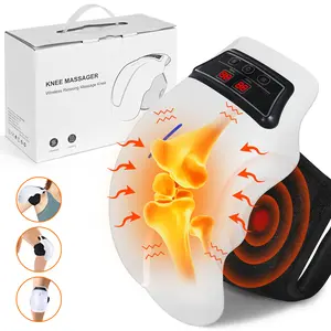 Pain Relief Knee Massager with Heat - Anyask Vibration Massage Wrap with LED Screen, Adjustable Heated Pad for Calves & Legs, Perfect Gift for Him/Her
