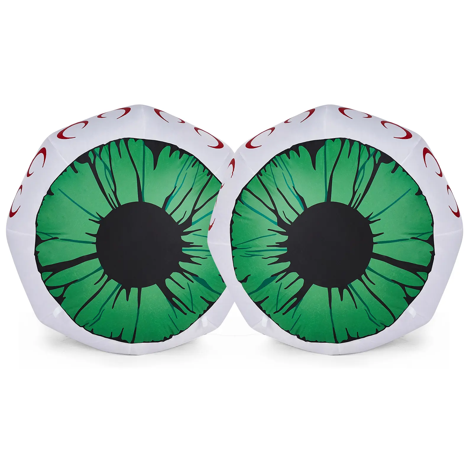 Ubesgoo 2 Packs Halloween Inflatables Large Set of Lighted Eyes Decoration, 3FT Blow Ups Green Eyes for Yard, Inflatable Halloween Decor Outdoor with LEDs Party Supplies Blow up Decoration for Indoor Outdoor Halloween Inflatables