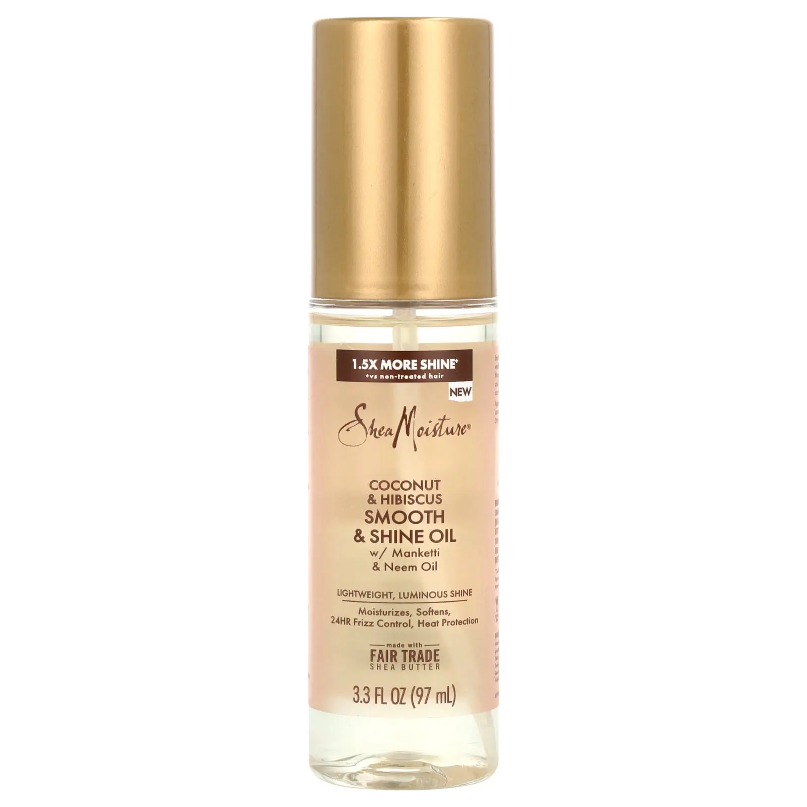 SheaMoisture Smooth & Shine Oil, Coconut & Hibiscus , 3.3 fl oz (97 ml)