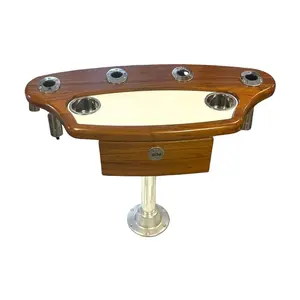 Teak 4 Rod Holder Rocket Launcher