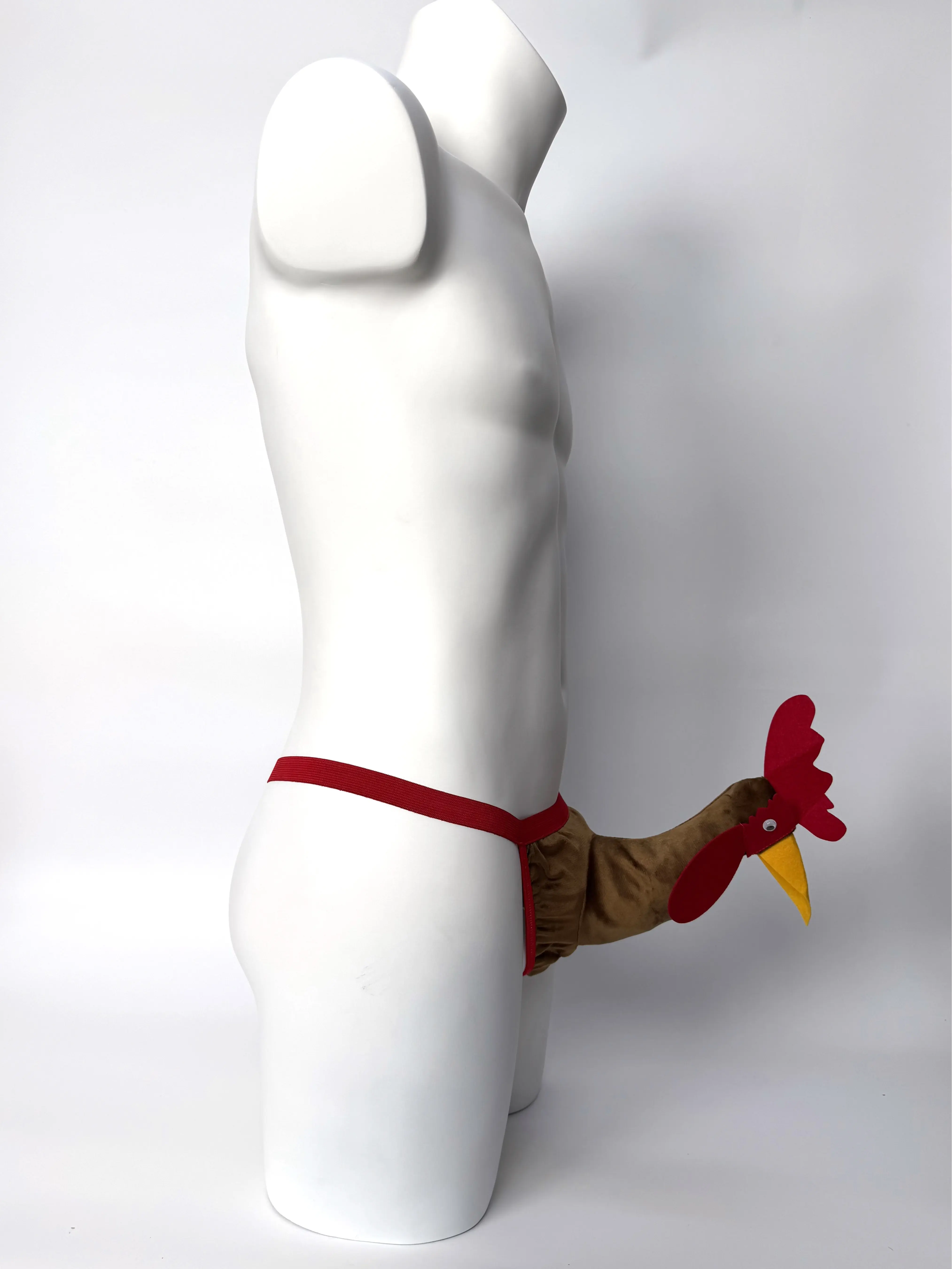 Men'S Sexy Erotic Panties Thongs G-Strings Gift Rooster Face Mankini Animals Underwear Bielizna