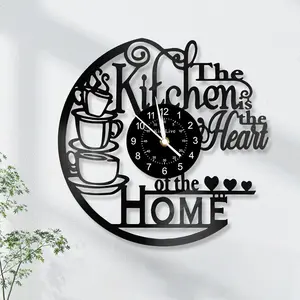 Vintage Vinyl Record Wall Clock, Creative Decorative Clock, Silent Retro Kitchen Decor, Home Decor, Artistic Cafe & Studio Decoration, Perfect Gift for Christmas/birthday