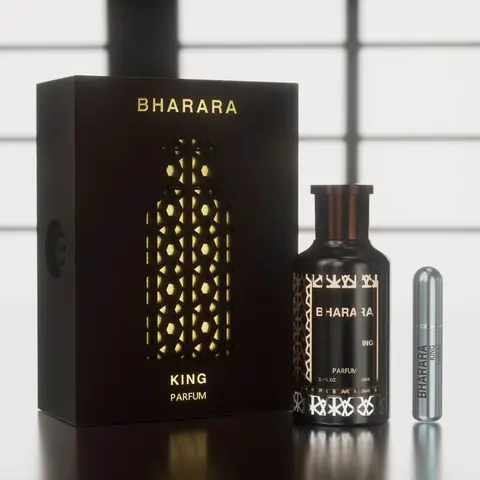 Men's Bharara King Parfum, 3.4 fl oz/100 ml - Citrus Fruity Aromatic Scent, Single Item