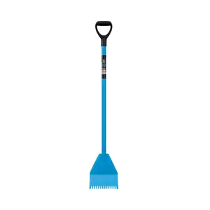Tie Down|   47.5 in.Shingle Shovel Stripper|   Roof Tear-Off & Nail Remover Tool|   Professional Roofing & Siding Tool|   Durable Steel|   Lightweight, Ergonomic D-Handle|   Blue