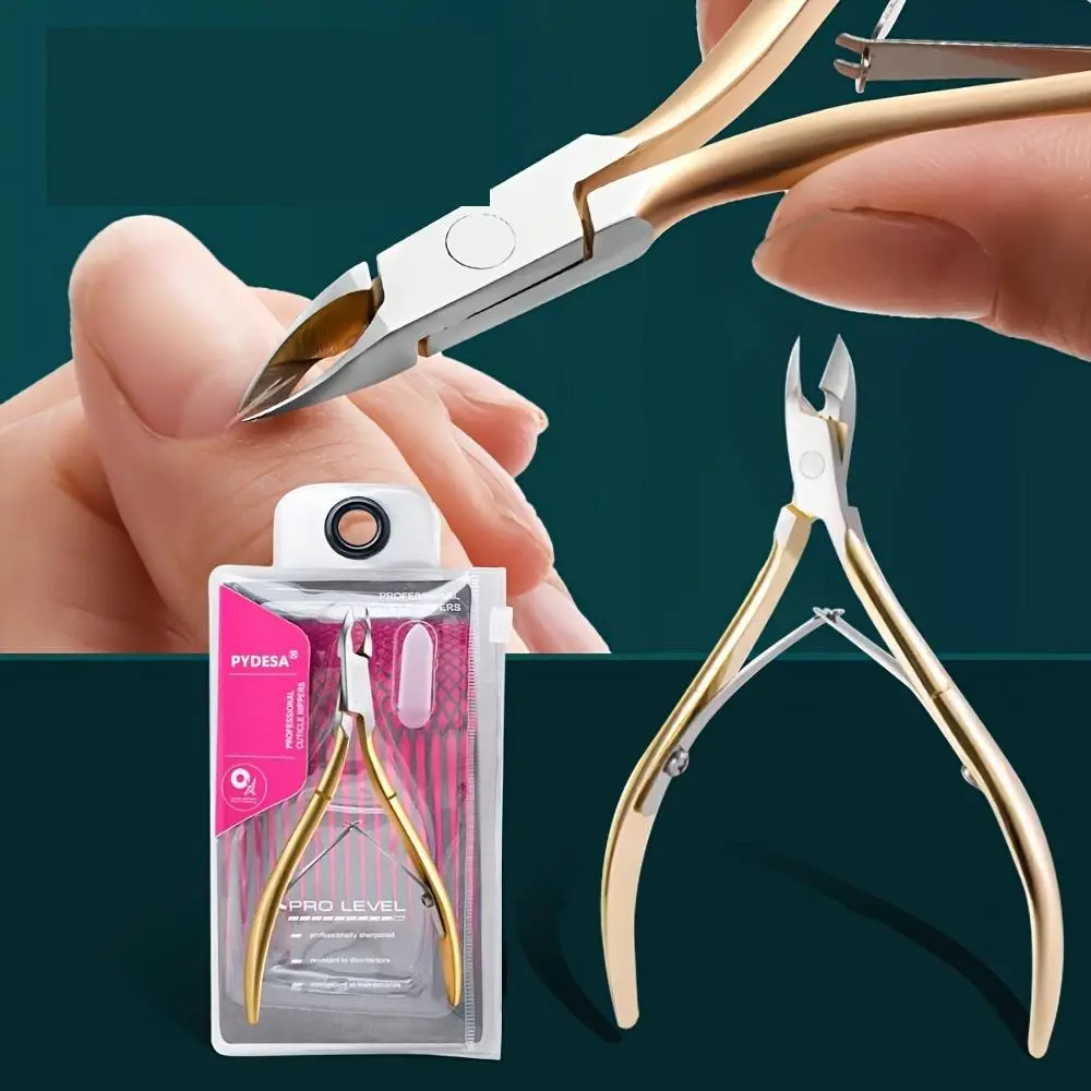 Professional Stainless Steel Cuticle Nipper, 1 Count Portable Durable Cuticle Scissors, Compact Manicure & Pedicure Tool for Dead Skin & Callus, Nail Care Tool, Nail Nippers, Nail Care Products, At Home Manicure