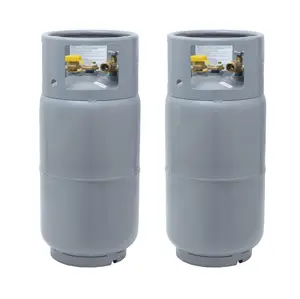 Flame King (2 Pack) 33.5LB Steel Forklift Propane Tank Cylinder – Liquid Draw, Horizontal/Vertical Mount, Built-In Gauge